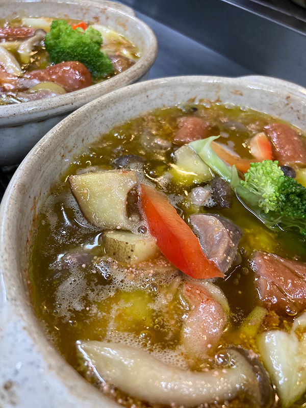 明太アヒージョ